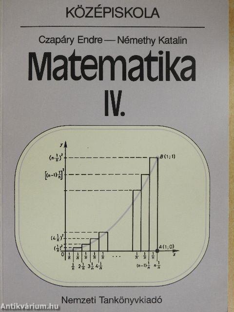 Matematika IV.