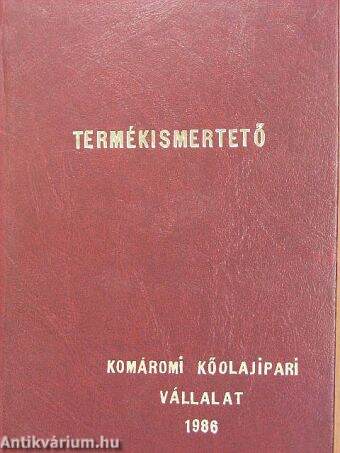 Termékismertető 1986.