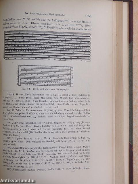 Encyklopädie der Mathematischen Wissenschaften I-VI. (23 kötetben)