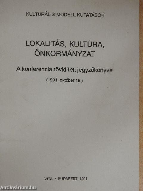 Lokalitás, kultúra, önkormányzat