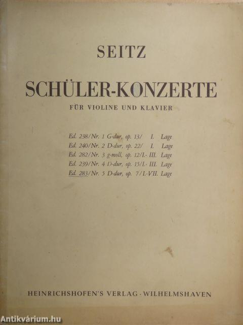 Schüler-Konzerte für Violine und Klavier