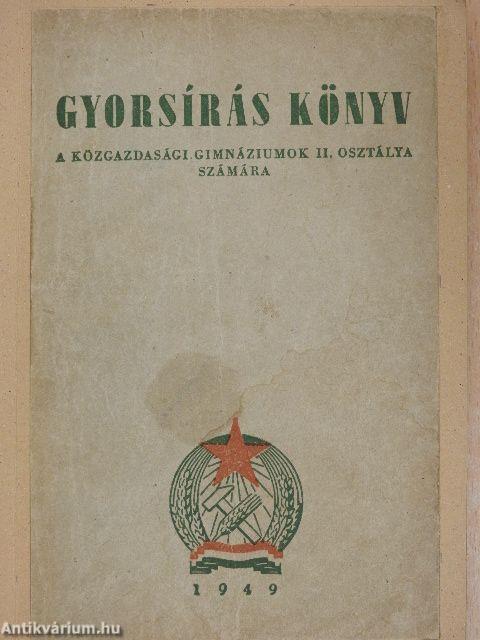 Gyorsírás könyv