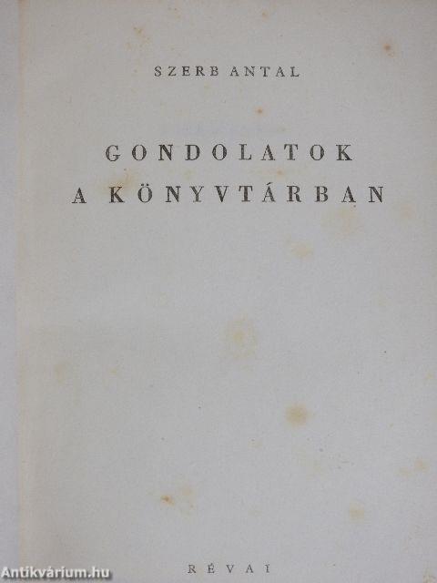 Gondolatok a könyvtárban