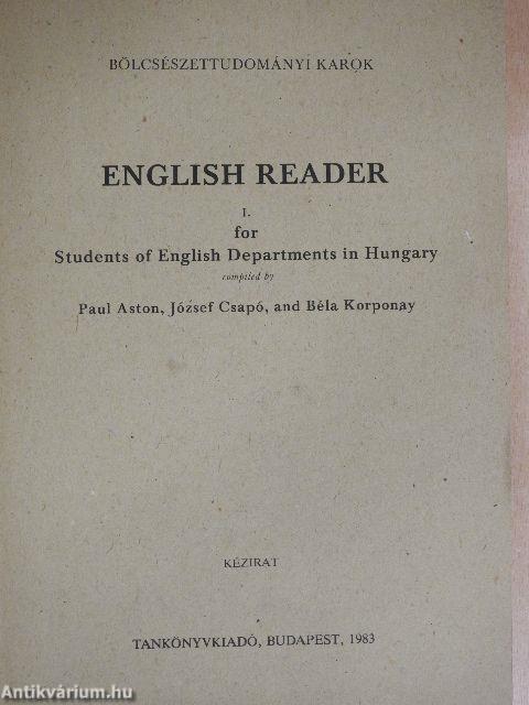 English Reader I.