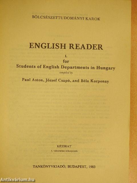 English Reader I.