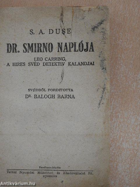 Dr. Smirno naplója