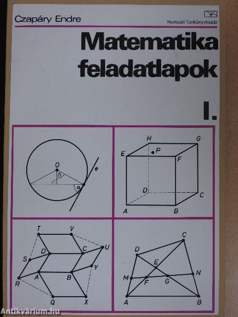 Matematika feladatlapok I.