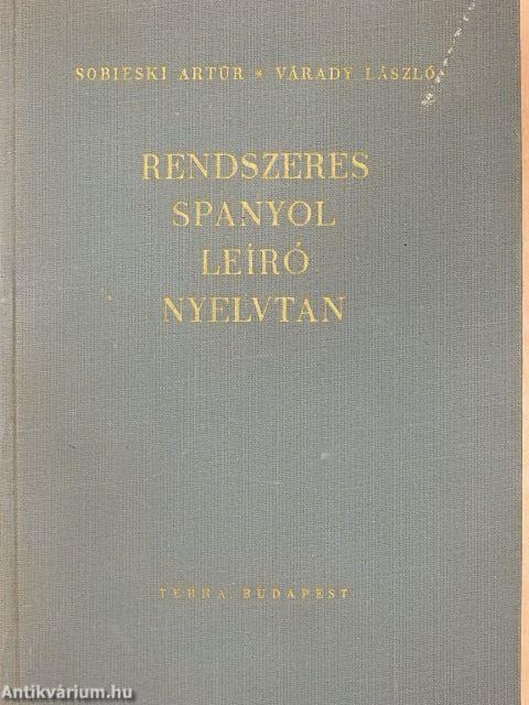 Rendszeres spanyol leíró nyelvtan