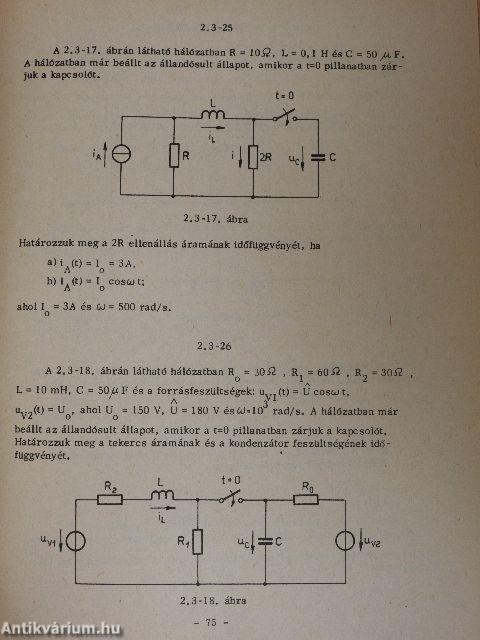 Villamosságtan példatár I.