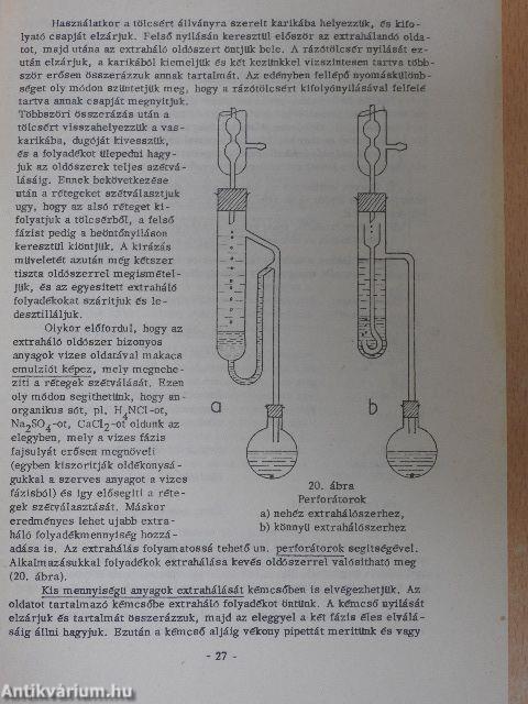 Szerves kémiai gyakorlatok