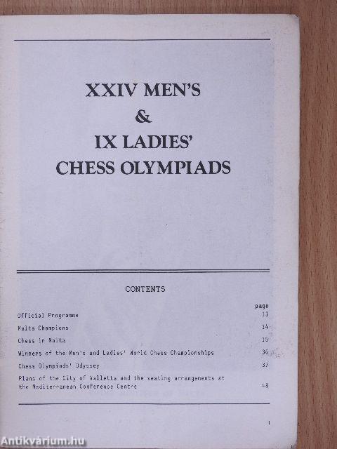 XXIV Men's & IX Ladies' Chess Olypiads