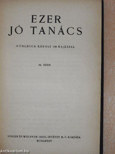 Ezer jó tanács