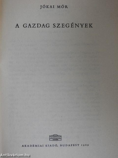 A gazdag szegények