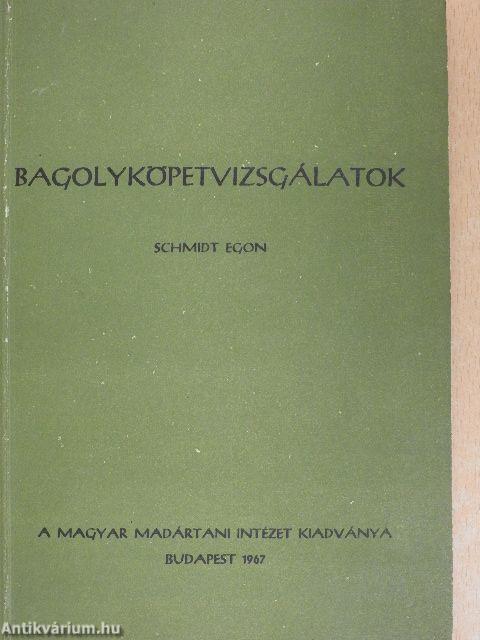 Bagolyköpetvizsgálatok