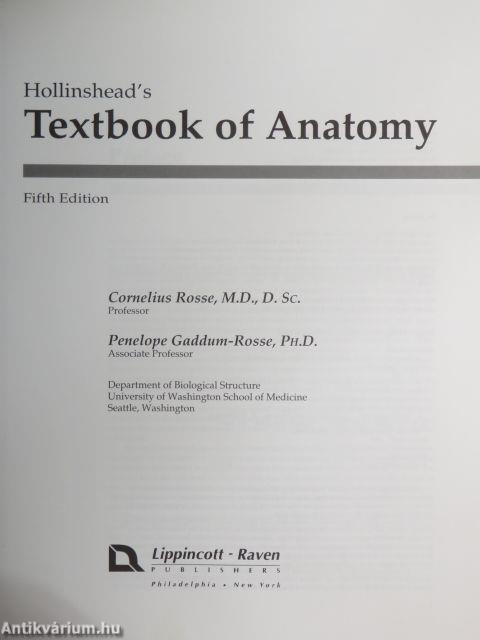 Hollinshead's Textbook of Anatomy