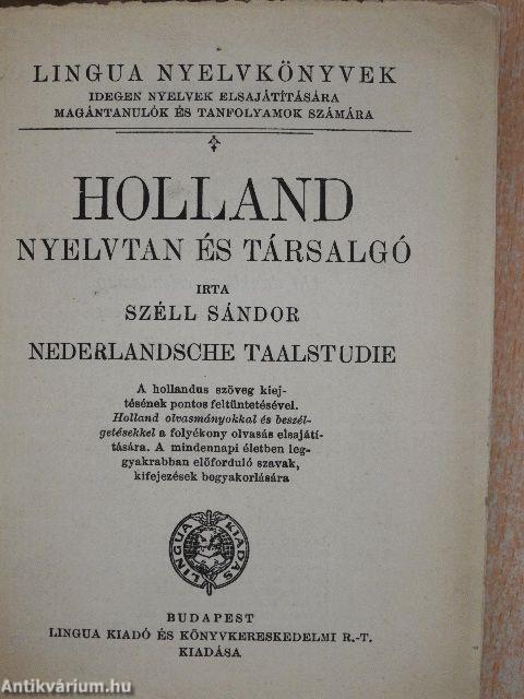 Holland nyelvtan és társalgó