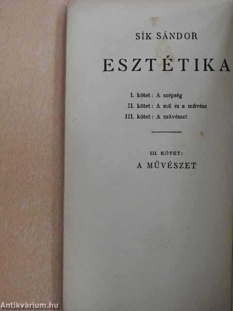 Esztétika III.