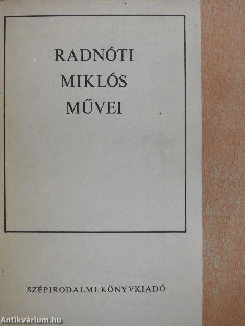 Radnóti Miklós művei