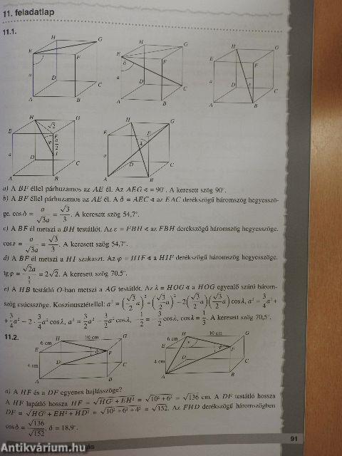 Matematika gyakorló feladatlapok 12.