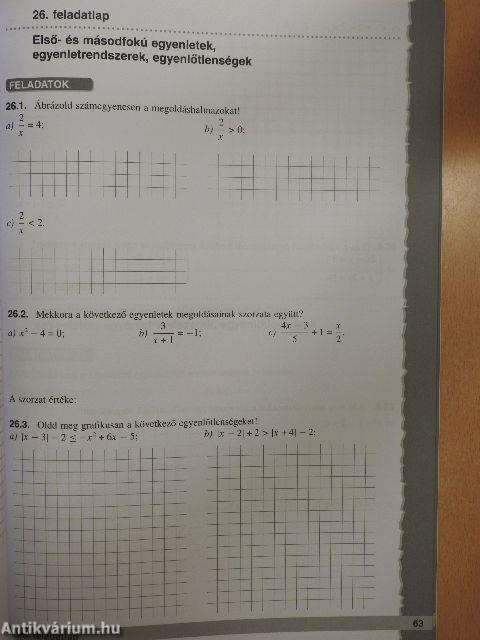 Matematika gyakorló feladatlapok 12.