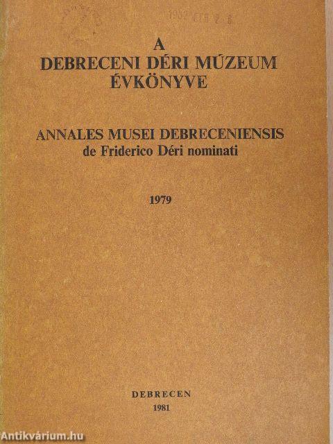 A Debreceni Déri Múzeum évkönyve 1979