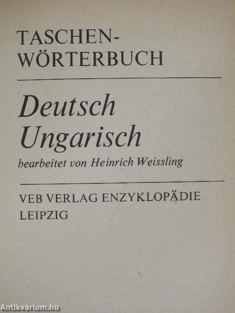 Taschenwörterbuch Deutsch-Ungarisch