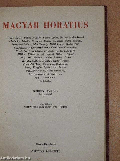 Magyar Horatius/Horatius Noster