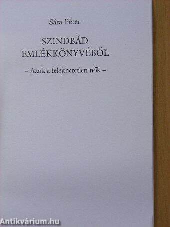 Szindbád emlékkönyvéből