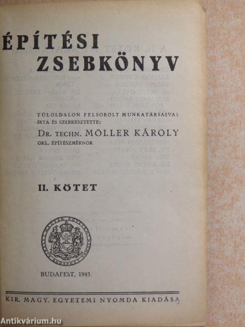 Építési Zsebkönyv II. (töredék)