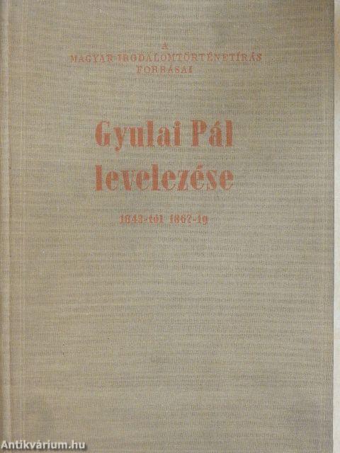 Gyulai Pál levelezése