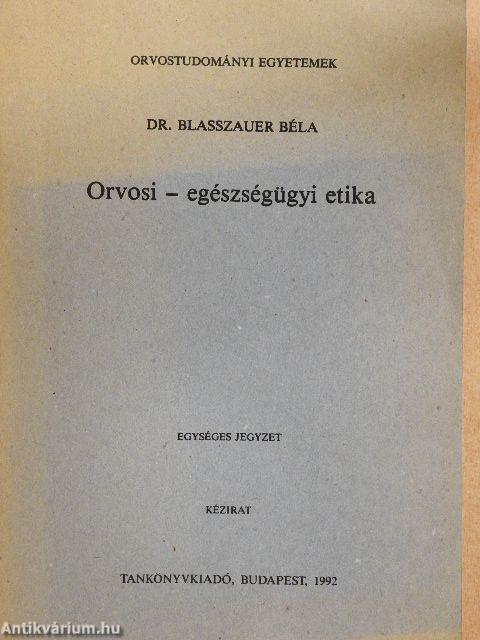 Orvosi-egészségügyi etika