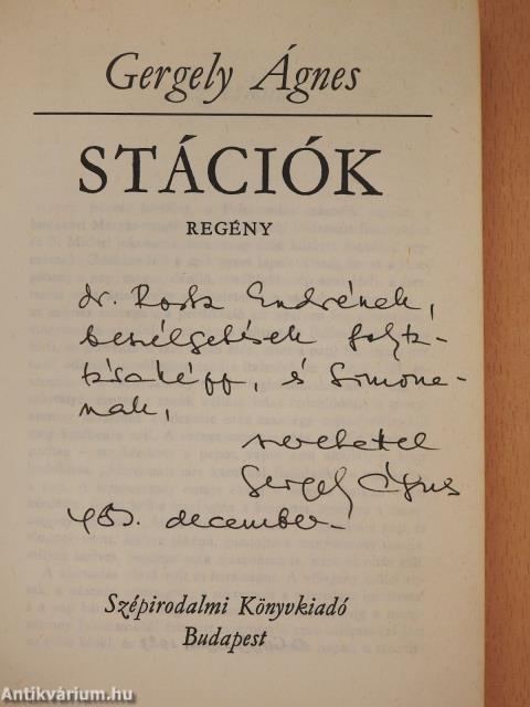 Stációk (dedikált példány)