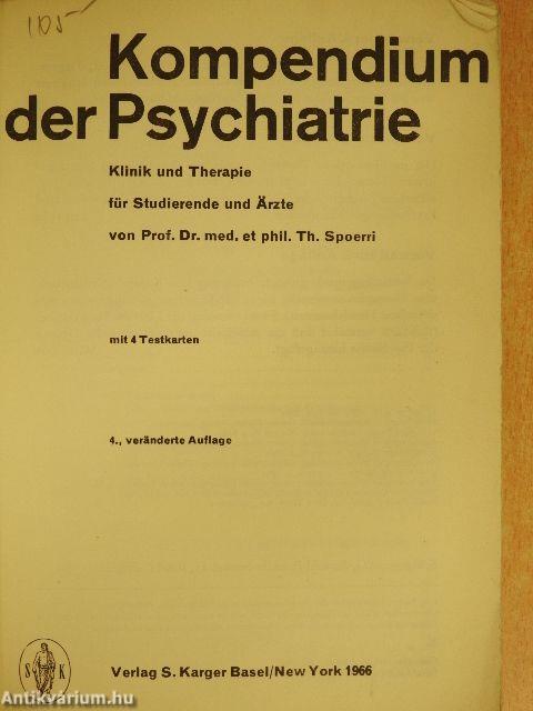 Kompendium der Psychiatrie