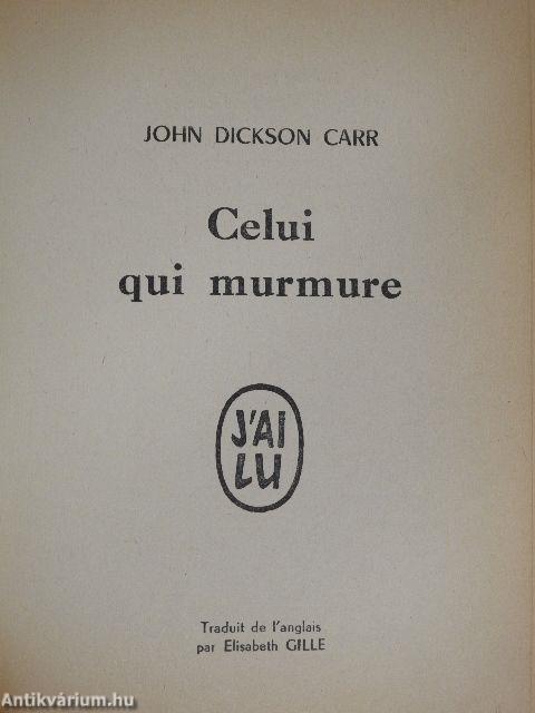 Celui qui murmure