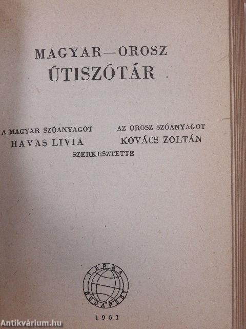 Magyar-orosz/orosz-magyar útiszótár