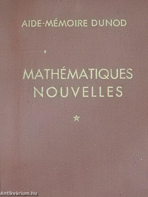 Mathématiques Nouvelles I.