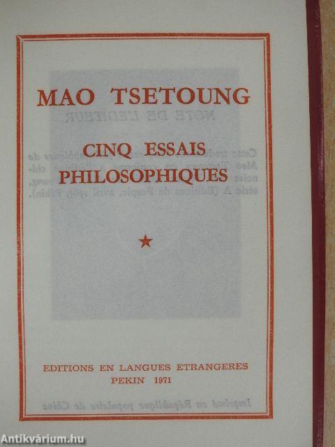 Cinq Essais Philosophiques