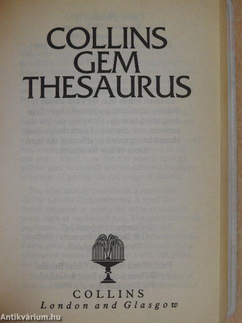 Collins Gem Thesaurus