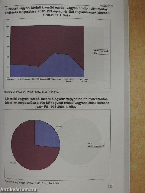 Kincstári vagyon az új évezred küszöbén 2001