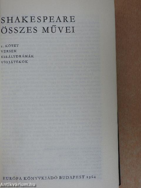 Shakespeare összes művei 1-2.