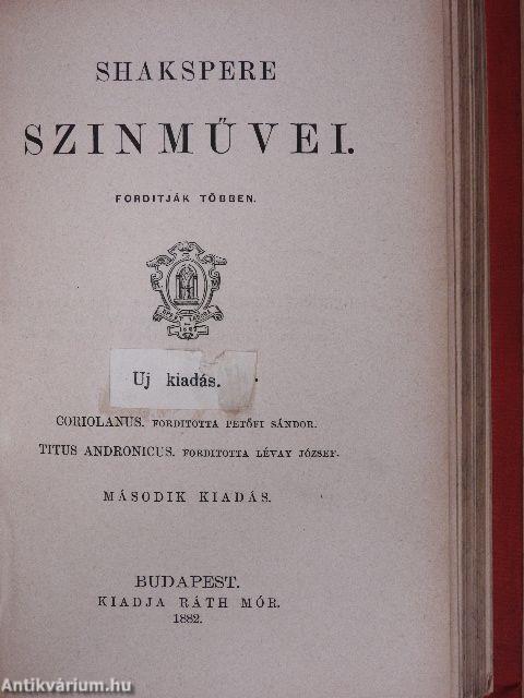 Shakspere szinművei III-IV.