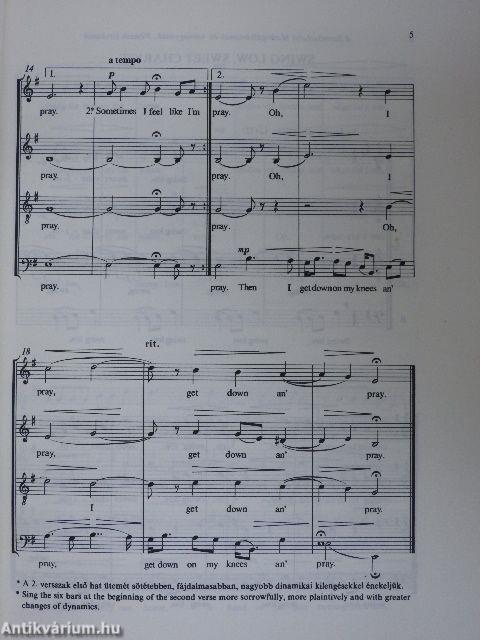 Tizenkét spirituálé vegyeskarra