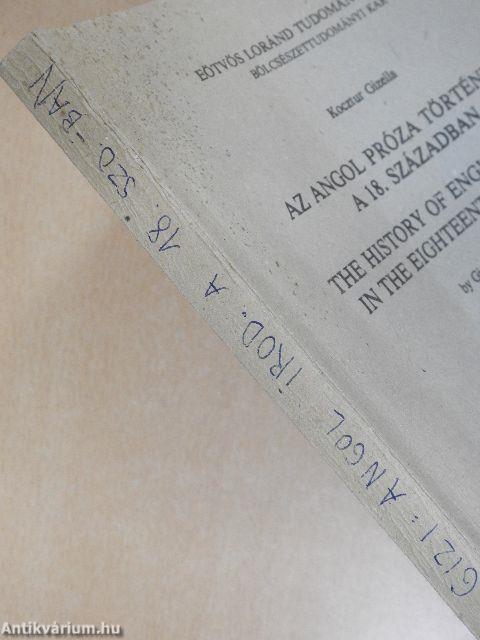 Az angol próza története a 18. században