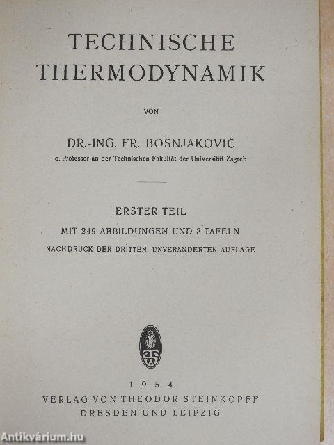 Technische Thermodynamik I.