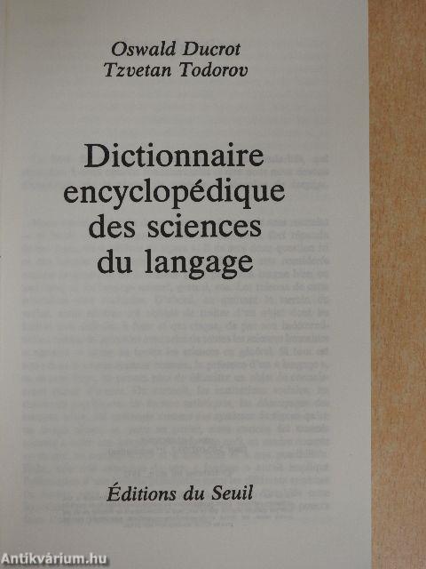 Dictionnaire encyclopédique des sciences du langage