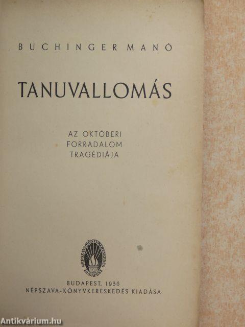 Tanuvallomás