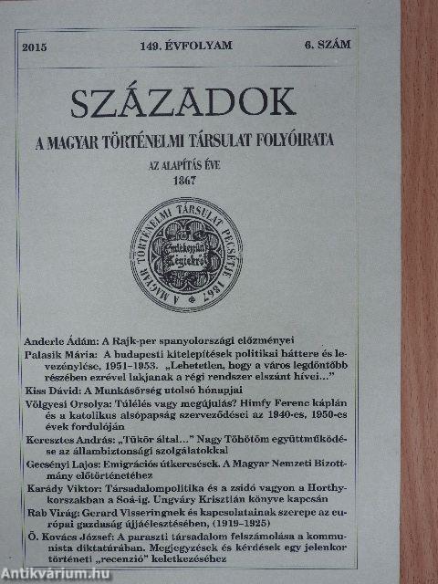 Századok 2015/6.