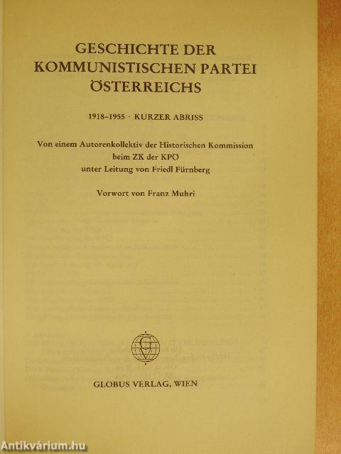 Geschichte der Kommunistischen Partei Österreichs