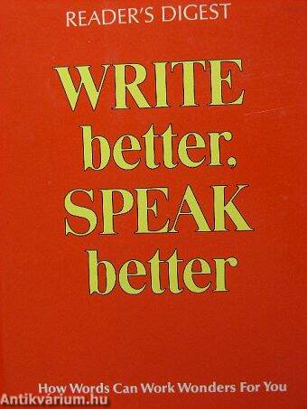 Write better, Speak better