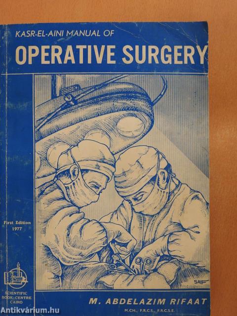 Manual of Operative Surgery (dedikált példány)